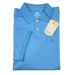 Tommy Bahama Polo Shirt - Blue Crush Size M